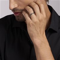 Anello Mabina Uomo MONTECARLO in Argento Zirconia 523266-21 - 523266-21